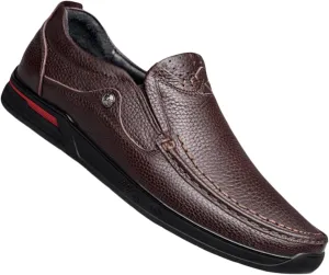 HNVAVQ Mens Leather Loafers Driving Shoes Office Business Shoes Walking Shoes