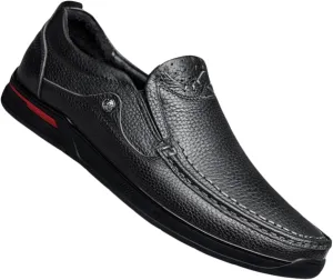 HNVAVQ Mens Leather Loafers Driving Shoes Office Business Shoes Walking Shoes