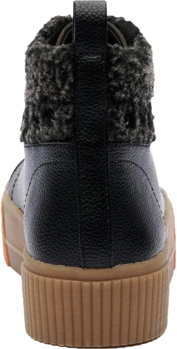 Jessica Simpson Womens Emiliya Mixed Media Fashion High-Top Sneakers