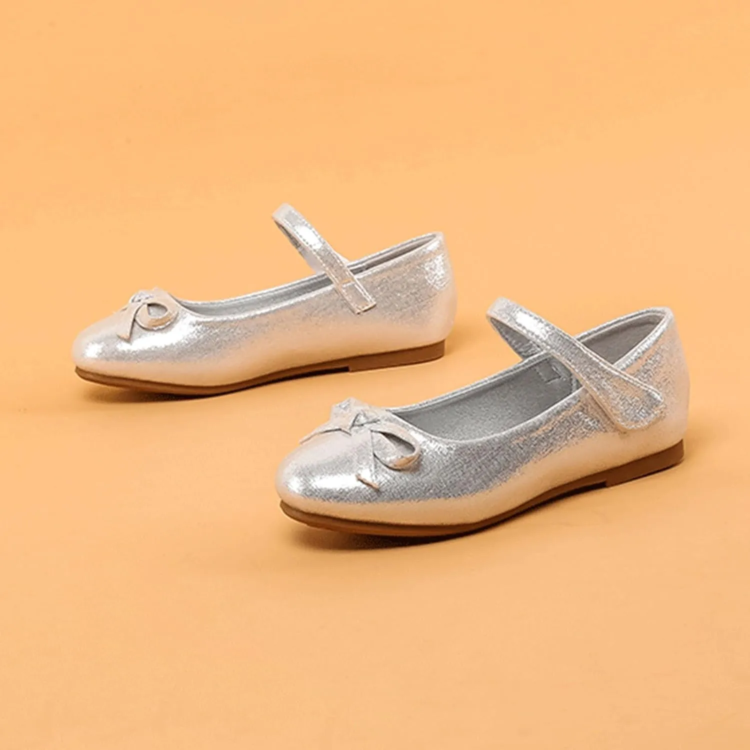 Kids Leather Shoes with Bow Non Slip Children Ballet Girl Student Shoes rompers baby girl