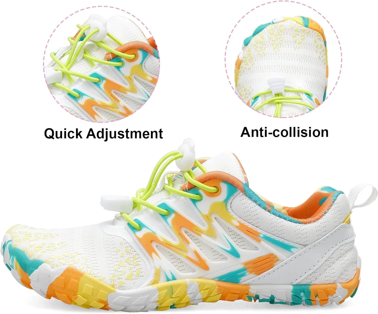 L-RUN Kids Water Shoes Boys Girls Barefoot Water Hiking Shoes Indoor Outdoor Quick Dry Athletic Sneaker Shoes