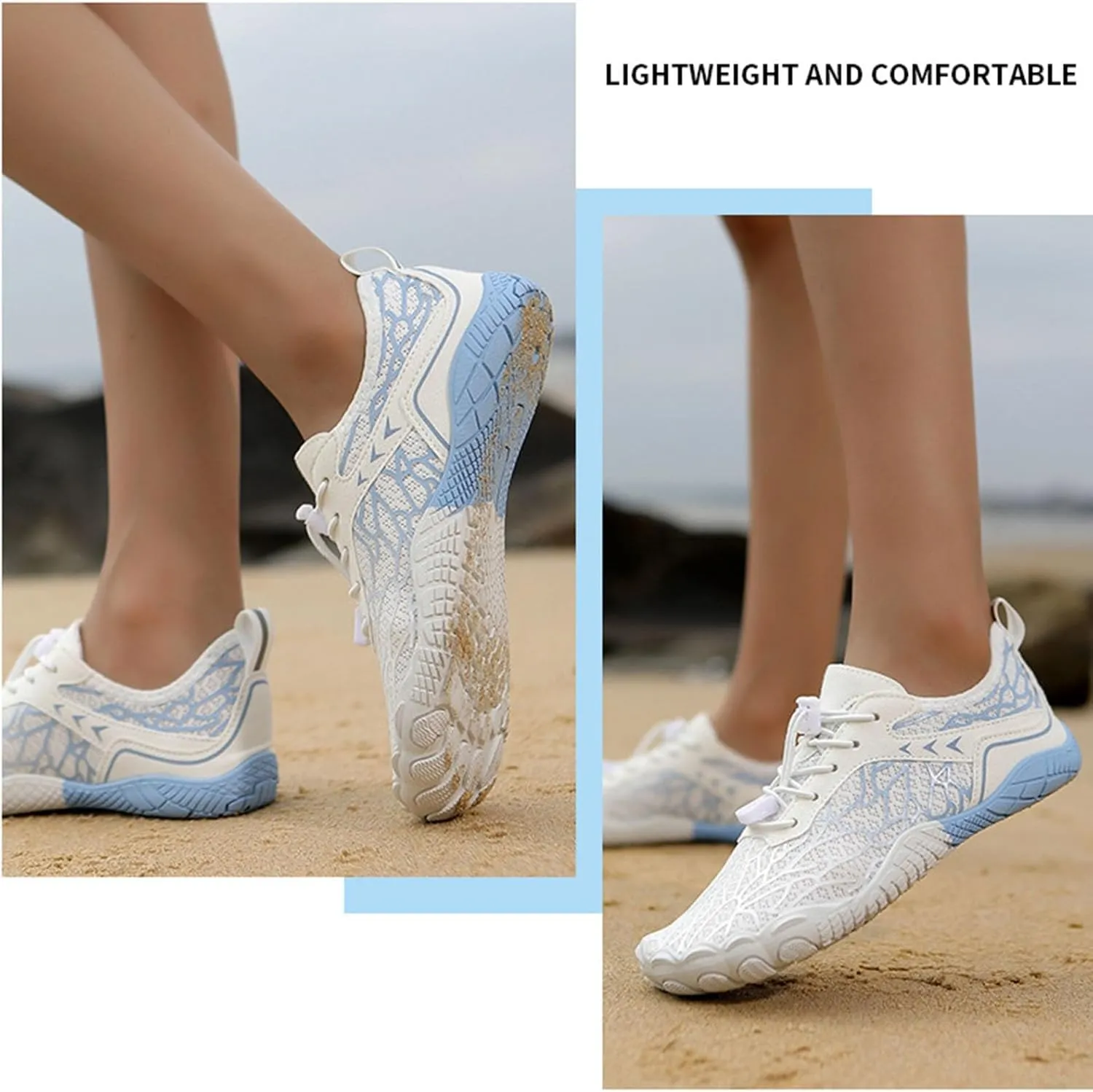 Lightweight Water Shoes for Women Men Quick Drying, Breathable Hiking Barefoot Aqua Sports Water Shoes, Outdoor Swim Diving Surf Kayaking