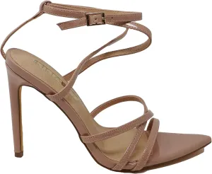 Liliana Sexy Stiletto High Heels for Women, Strappy Pointed Open Toe Shoes Heels