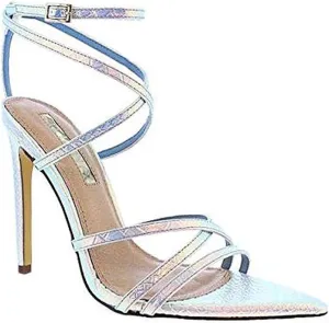 Liliana Sexy Stiletto High Heels for Women, Strappy Pointed Open Toe Shoes Heels