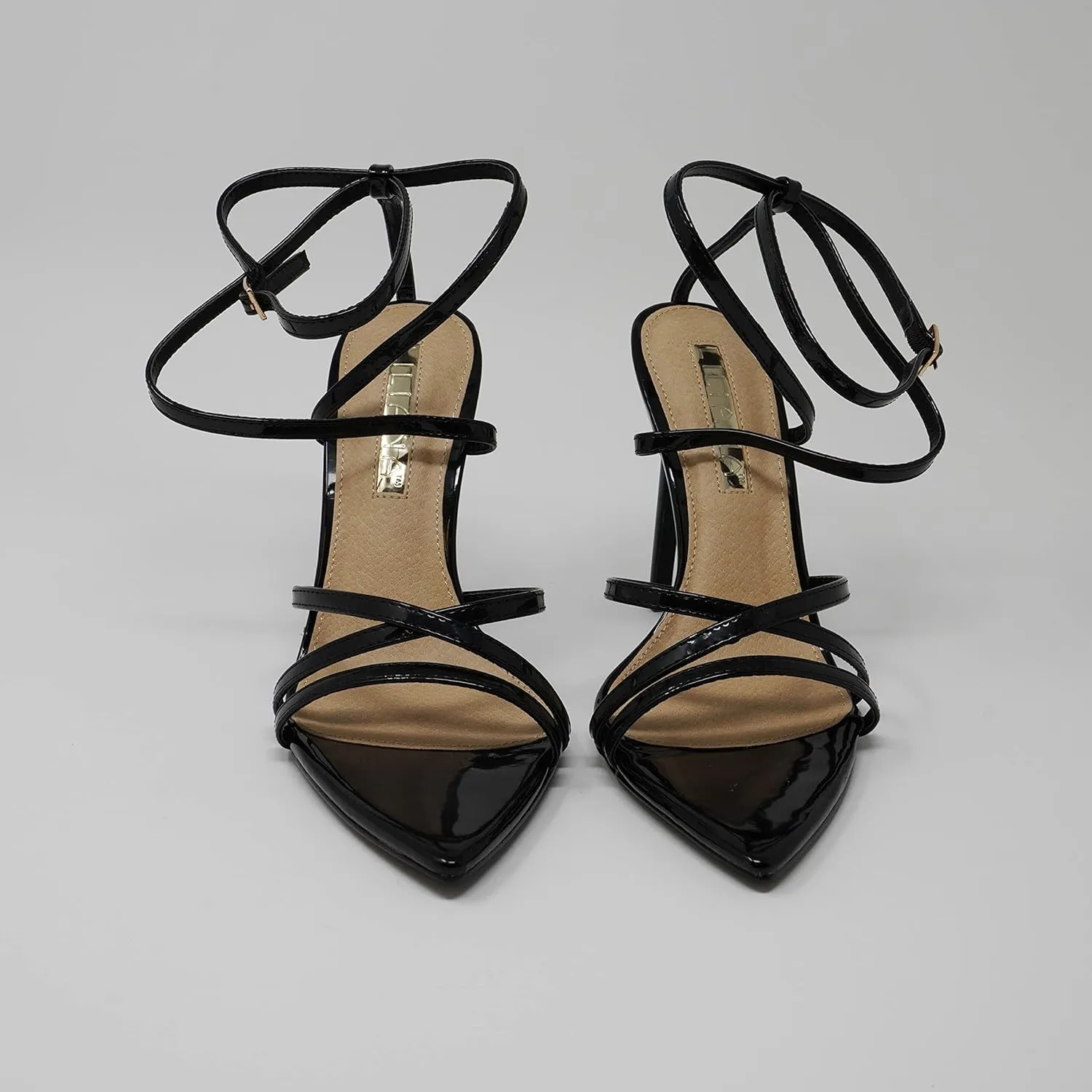 Liliana Sexy Stiletto High Heels for Women, Strappy Pointed Open Toe Shoes Heels