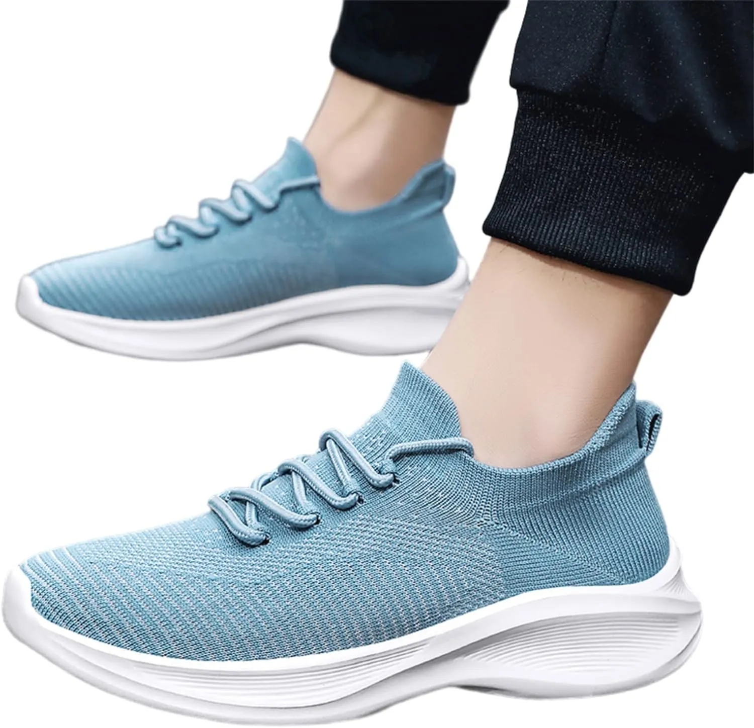 Men Running Shoes Men's Comfortable Tennis Shoes Outdoor Lightweight Breathable Soft Sole Non Slip Sports Sneakers