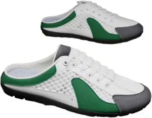 Men's Backless Sneakers,Mesh Trendy Slip On Mule Sneakers,Spring and Autumn Fisherman's Shoes,Closed toe slippers