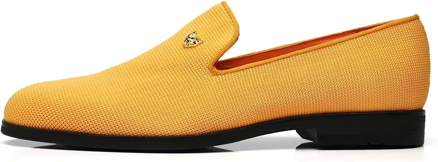 Men's Dress Loafers Stylish Flying Woven Party Wedding Shoes