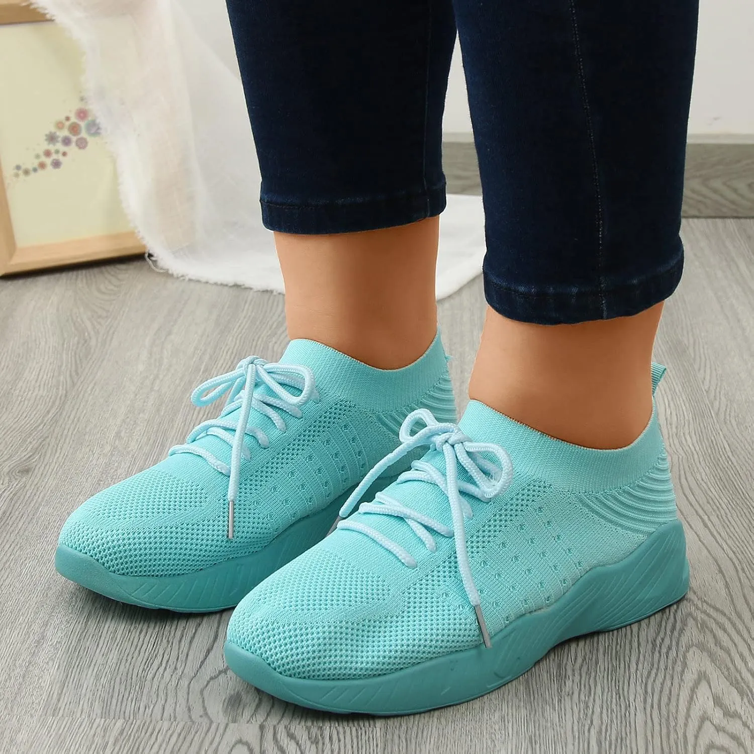 Mens Dress Shoes Casual Oxfords Shoes Knit Lightweight Tennis Shoes Men Comfortable Business Casual Shoes Platform Sneakers Black Tennis Shoe Loafers Casual Slip On