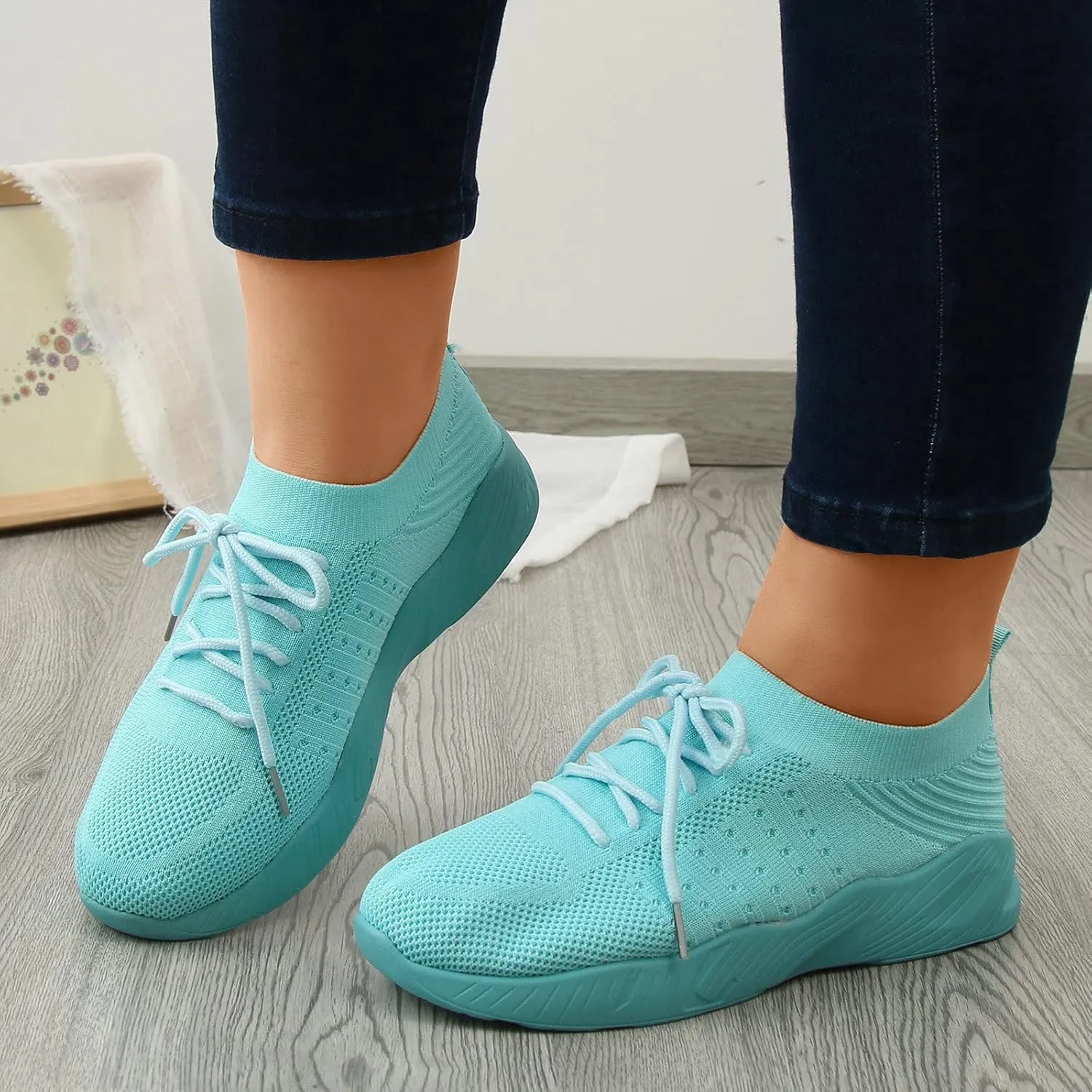 Mens Dress Shoes Casual Oxfords Shoes Knit Lightweight Tennis Shoes Men Comfortable Business Casual Shoes Platform Sneakers Black Tennis Shoe Loafers Casual Slip On