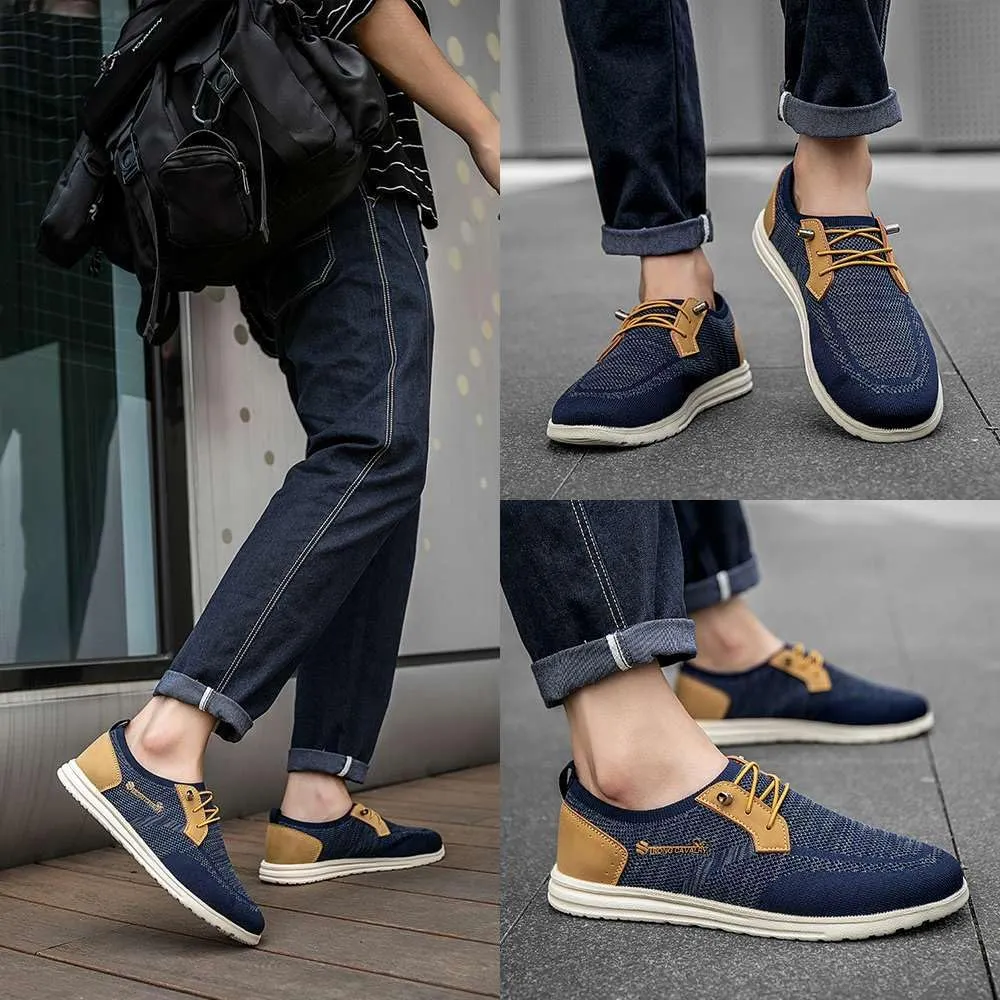 Men's Fashion Casual Sneakers Knit Dress Oxfords Mesh Breathable Walking Driving Shoes