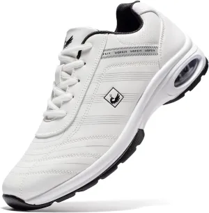 Men's Fashion Lace Up Leather Sneaker Casual Anti Slip Spikeless Golf Shoes for Men Outdoor Walking Shoes Footwears