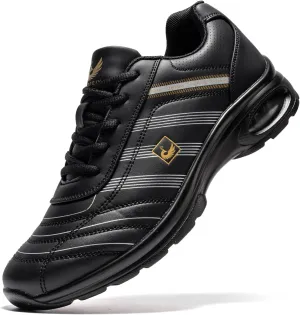 Men's Fashion Lace Up Leather Sneaker Casual Anti Slip Spikeless Golf Shoes for Men Outdoor Walking Shoes Footwears