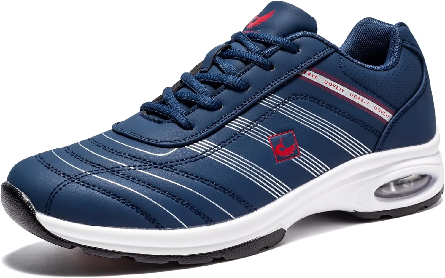 Men's Fashion Lace Up Leather Sneaker Casual Anti Slip Spikeless Golf Shoes for Men Outdoor Walking Shoes Footwears