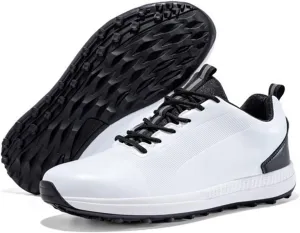Men's Golf Shoes Breathable Spikeless Classic Golf Trainers Sneakers Anti Slip Walking Footwears for Golfers Outdoor