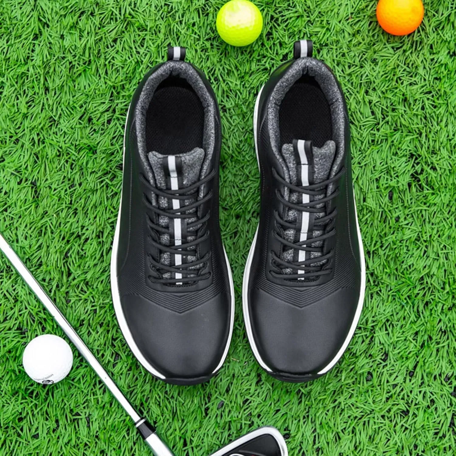 Men's Golf Shoes Breathable Spikeless Classic Golf Trainers Sneakers Anti Slip Walking Footwears for Golfers Outdoor