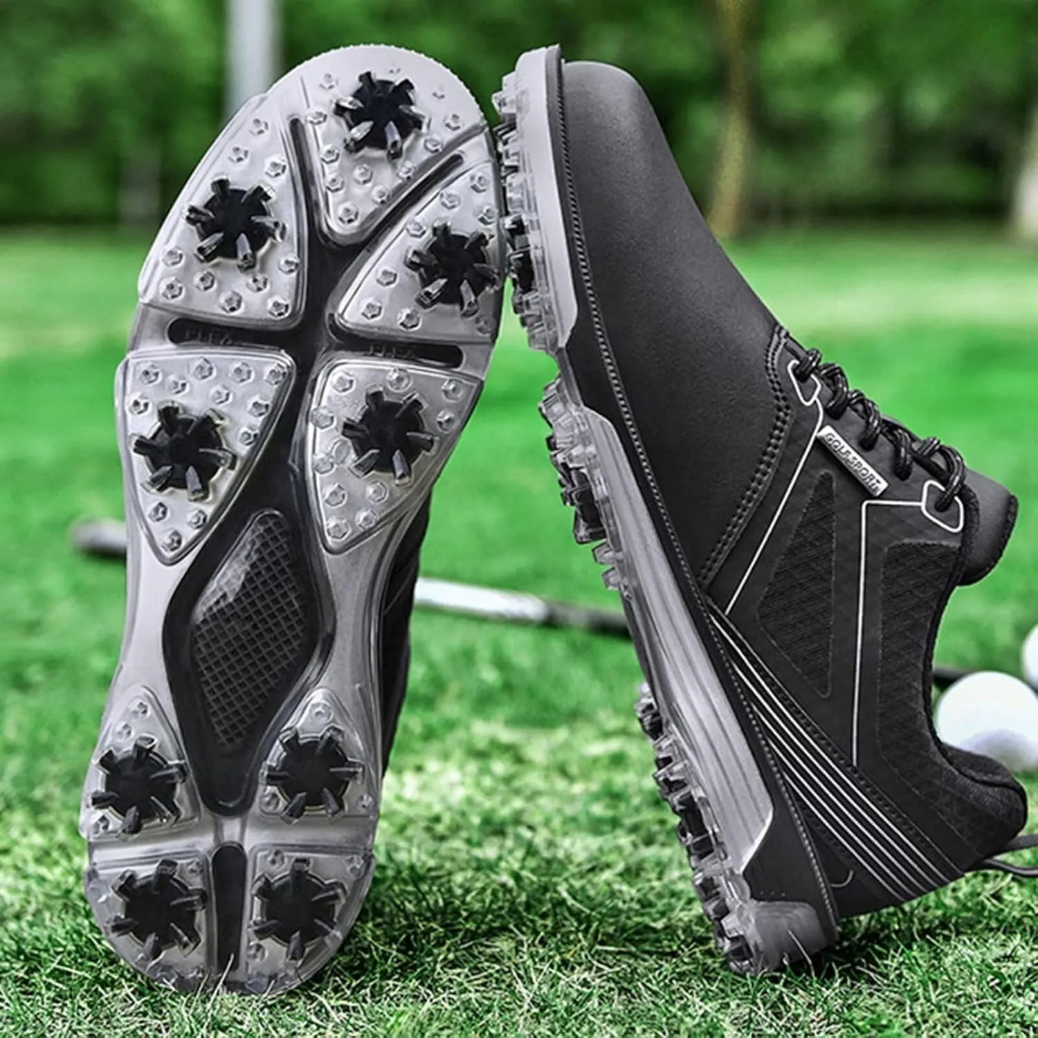 Men's Golf Shoes Classic Golf Trainers Breathable Anti Slip Walking Footwears Waterproof Mens Trainers Golfing