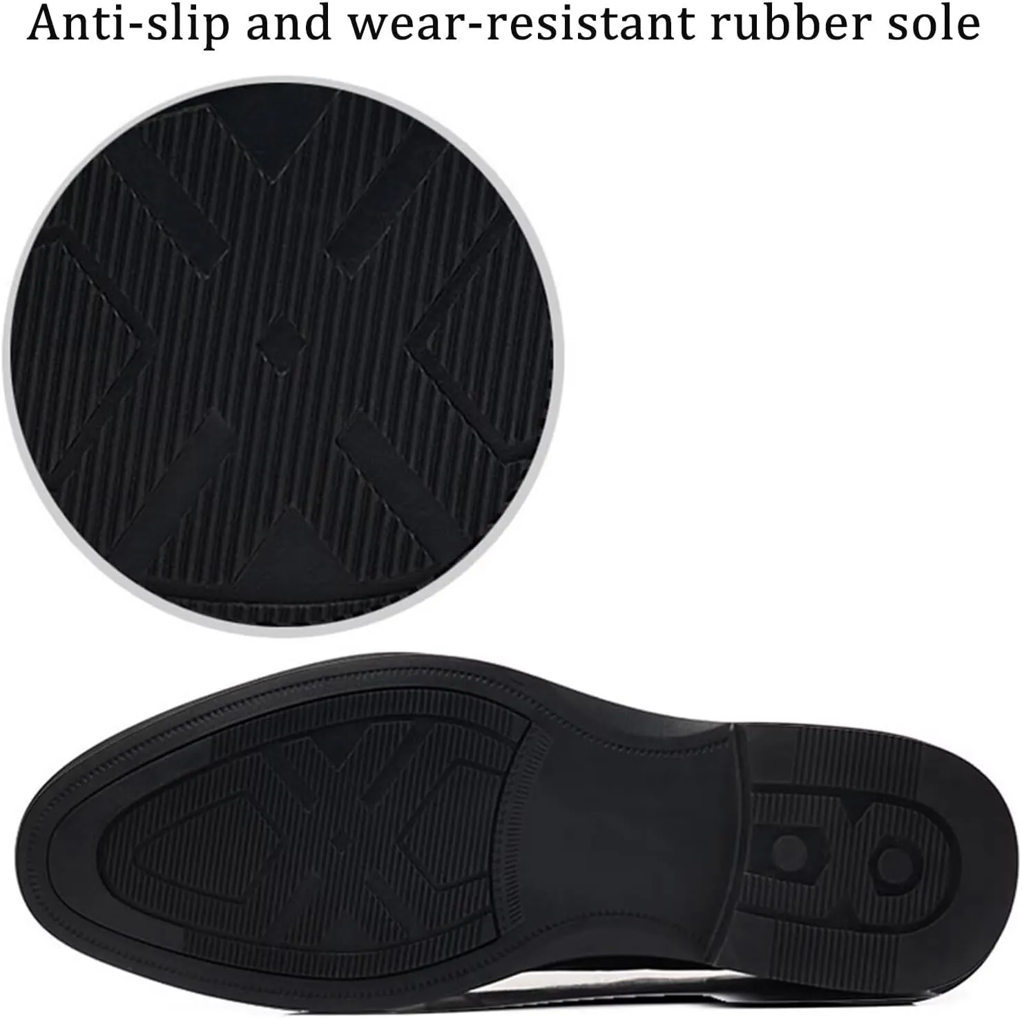 Men's Leather Dress Shoes Stylish Formal Business Shoe for Men Driving Shoes