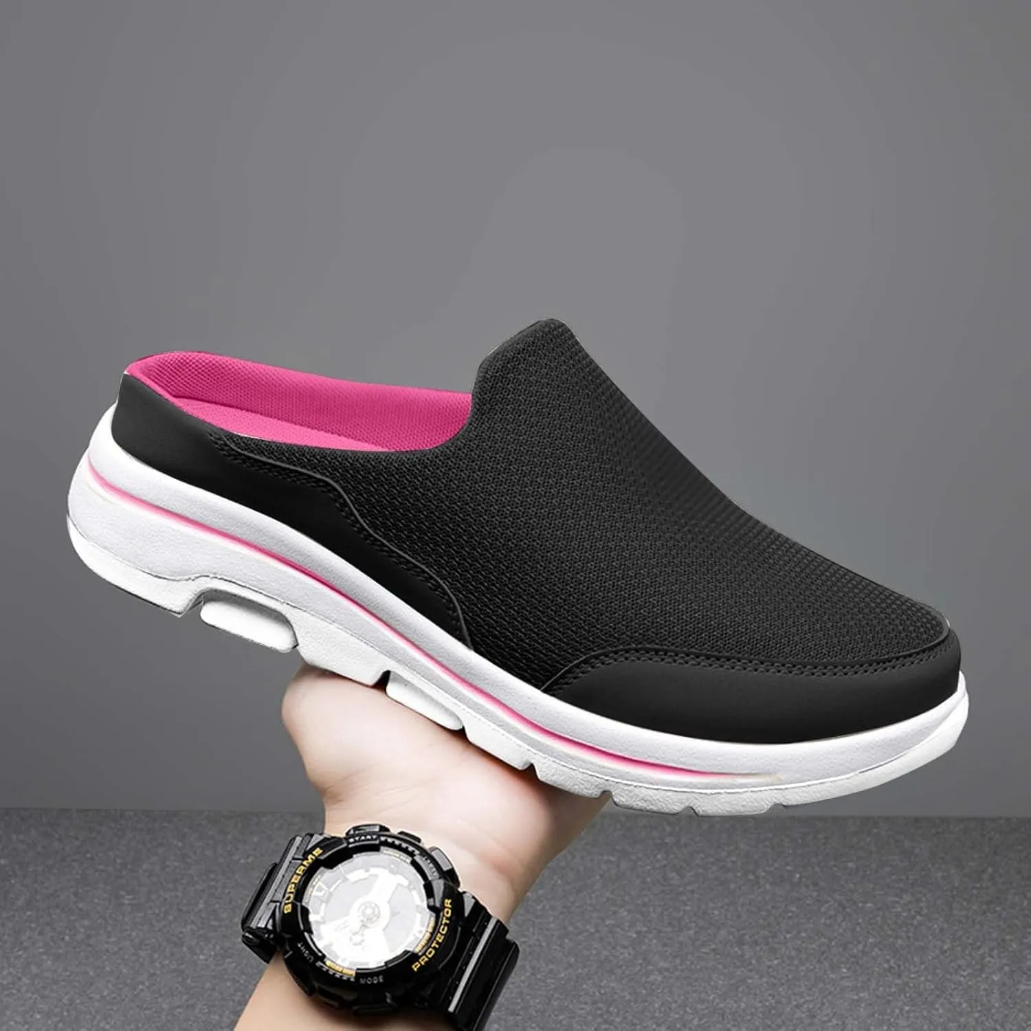 Men's Reathable Stretch Canvas Shoes Lightweight Breathable Walking Shoe Gym Tennis Business Formal Dress Shoes