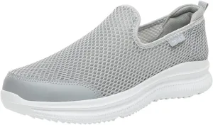 Men's Running Shoes Comfortable Lightweight Breathable Walking Sneakers Mesh Casual Slip On Sports Shoes