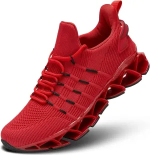 Mens Running Shoes Mesh Breathable Trail Runners Fashion Sport Blade Walking Tennis Sneakers