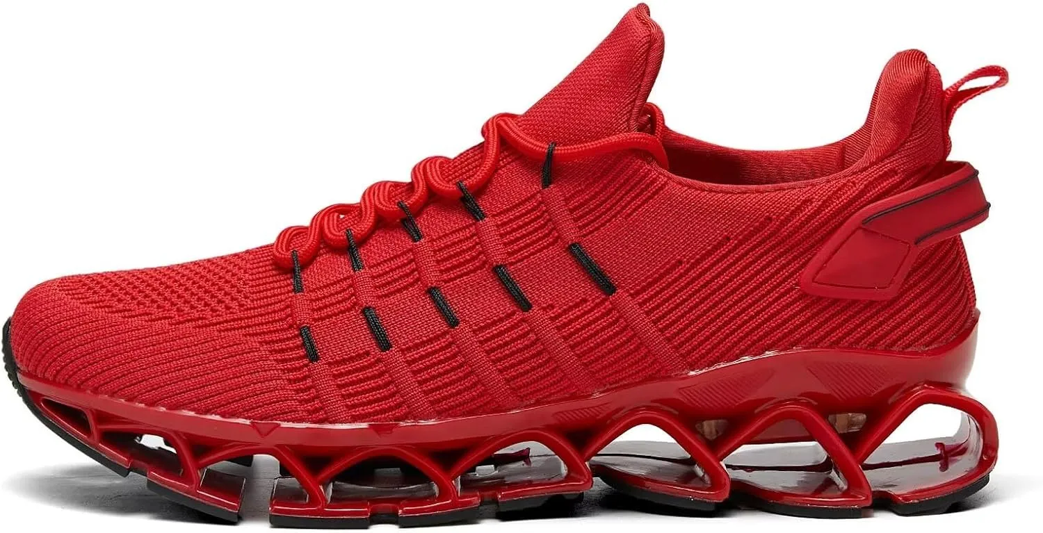 Mens Running Shoes Mesh Breathable Trail Runners Fashion Sport Blade Walking Tennis Sneakers