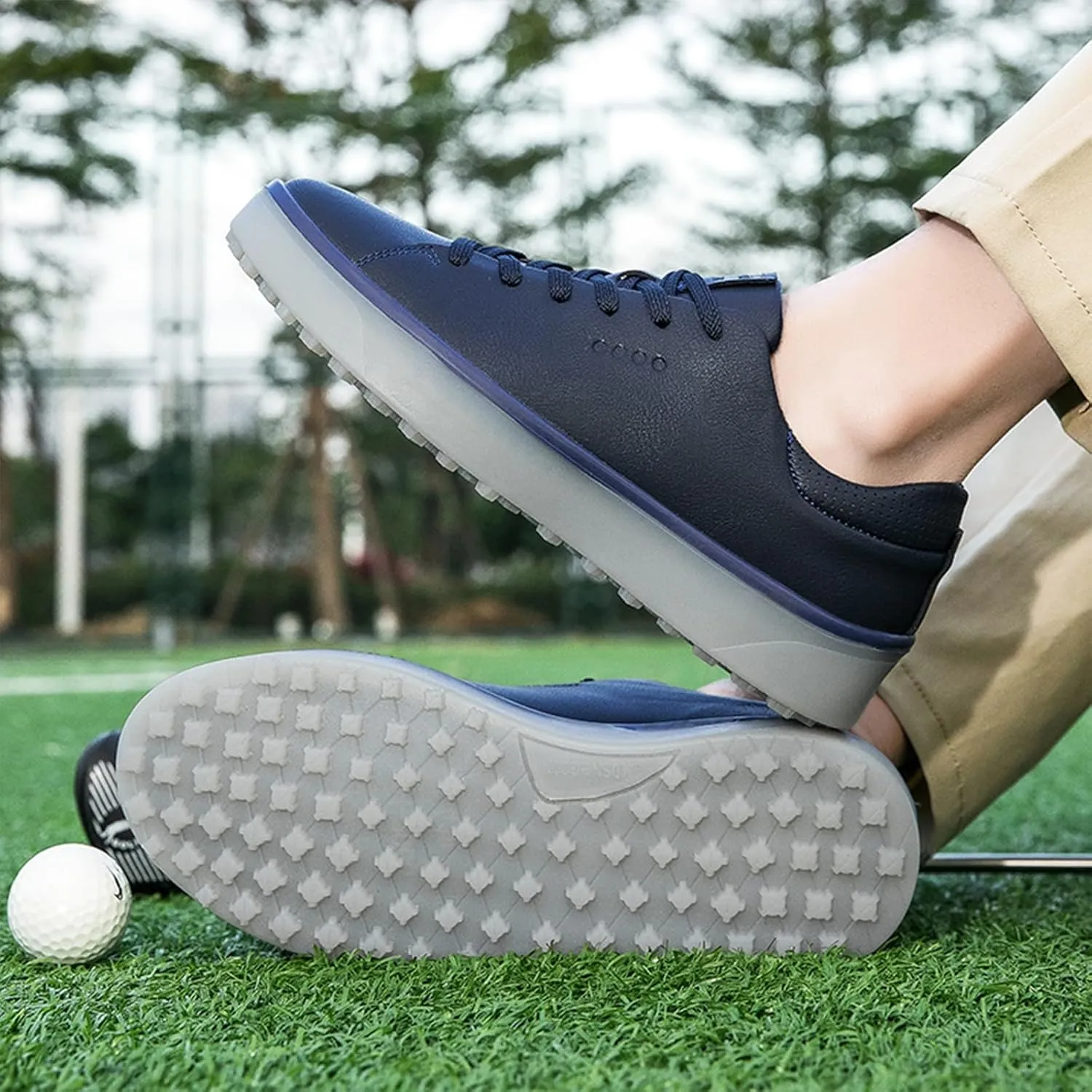 Men's Spikeless Golf Shoes - Waterproof & Breathable Comfortable Walking Golf Shoes for Men Women - Lightweight Tennis Golf Sneakers with Arch Support