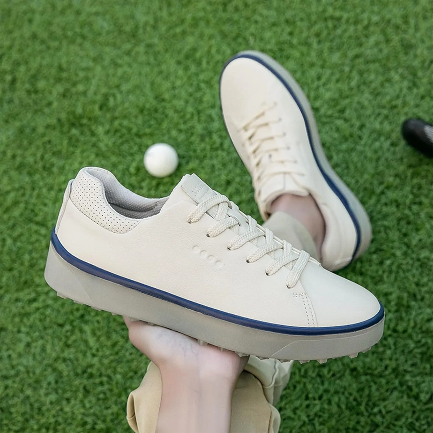 Men's Spikeless Golf Shoes - Waterproof & Breathable Comfortable Walking Golf Shoes for Men Women - Lightweight Tennis Golf Sneakers with Arch Support