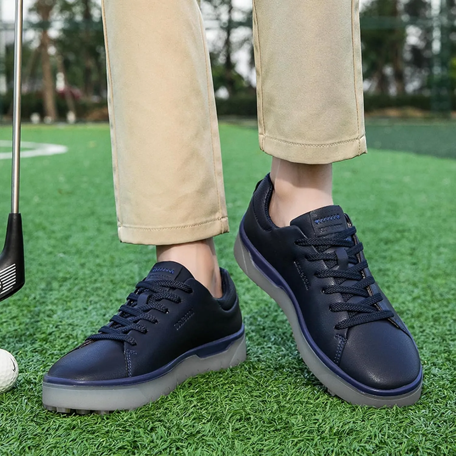 Men's Spikeless Golf Shoes - Waterproof & Breathable Comfortable Walking Golf Shoes for Men Women - Lightweight Tennis Golf Sneakers with Arch Support