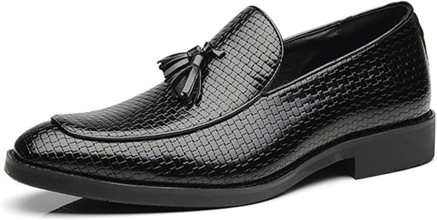 Mens Tassel Loafers Shoes Formal Fashionable Stylish Dress Shoes Slip On Casual Shoes for Business Wedding Wear