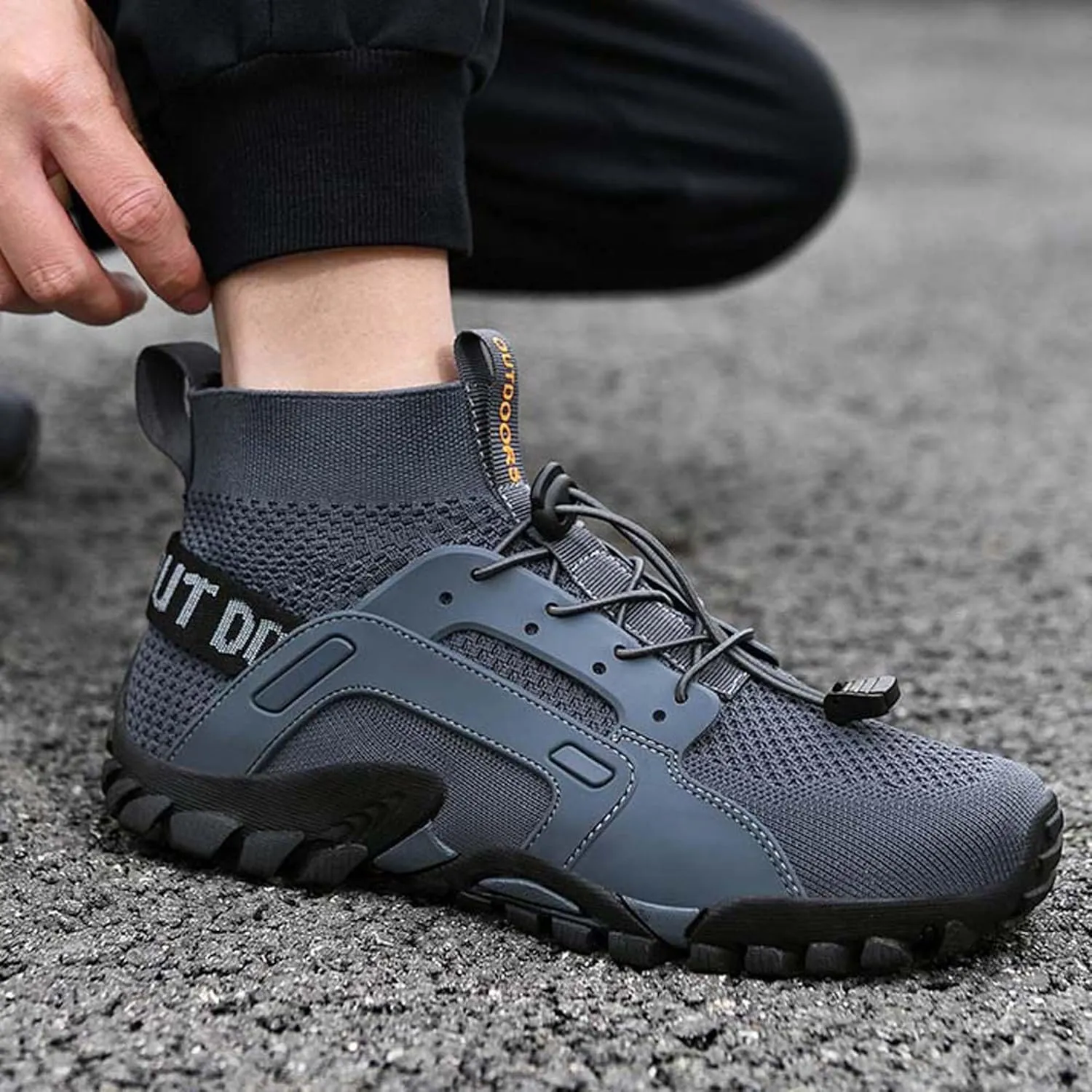 Mens Womens Mid Athletic wate Shoes Knitted Mesh Mens Quick Dry Swimming Shoes Beach Diving Hiking Sailing Travel Water Hiking Shoes Breathable Anti-Slip Wearable Amphibious