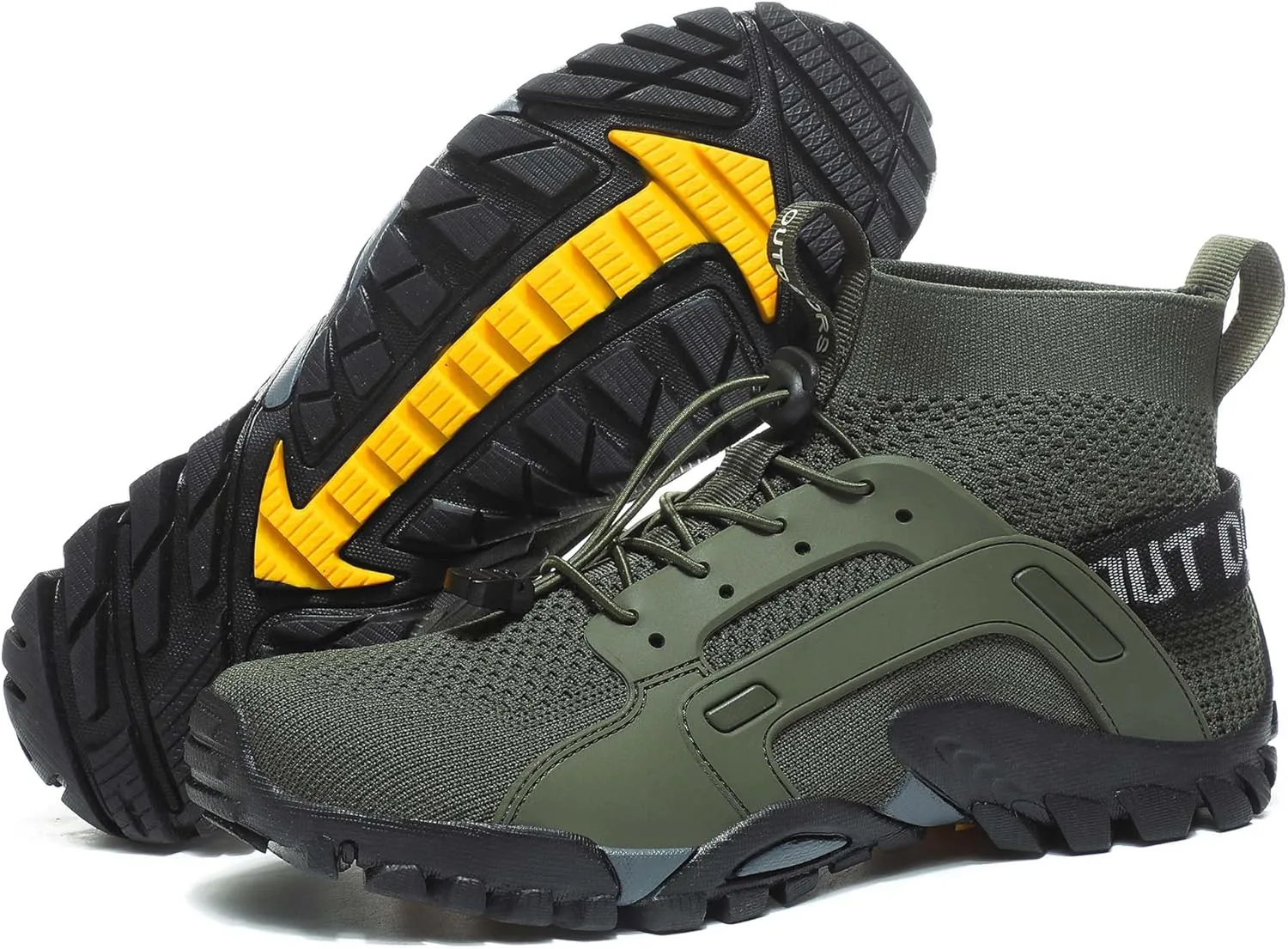 Mens Womens Mid Athletic wate Shoes Knitted Mesh Mens Quick Dry Swimming Shoes Beach Diving Hiking Sailing Travel Water Hiking Shoes Breathable Anti-Slip Wearable Amphibious