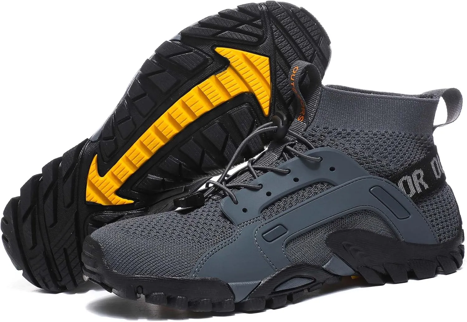 Mens Womens Mid Athletic wate Shoes Knitted Mesh Mens Quick Dry Swimming Shoes Beach Diving Hiking Sailing Travel Water Hiking Shoes Breathable Anti-Slip Wearable Amphibious