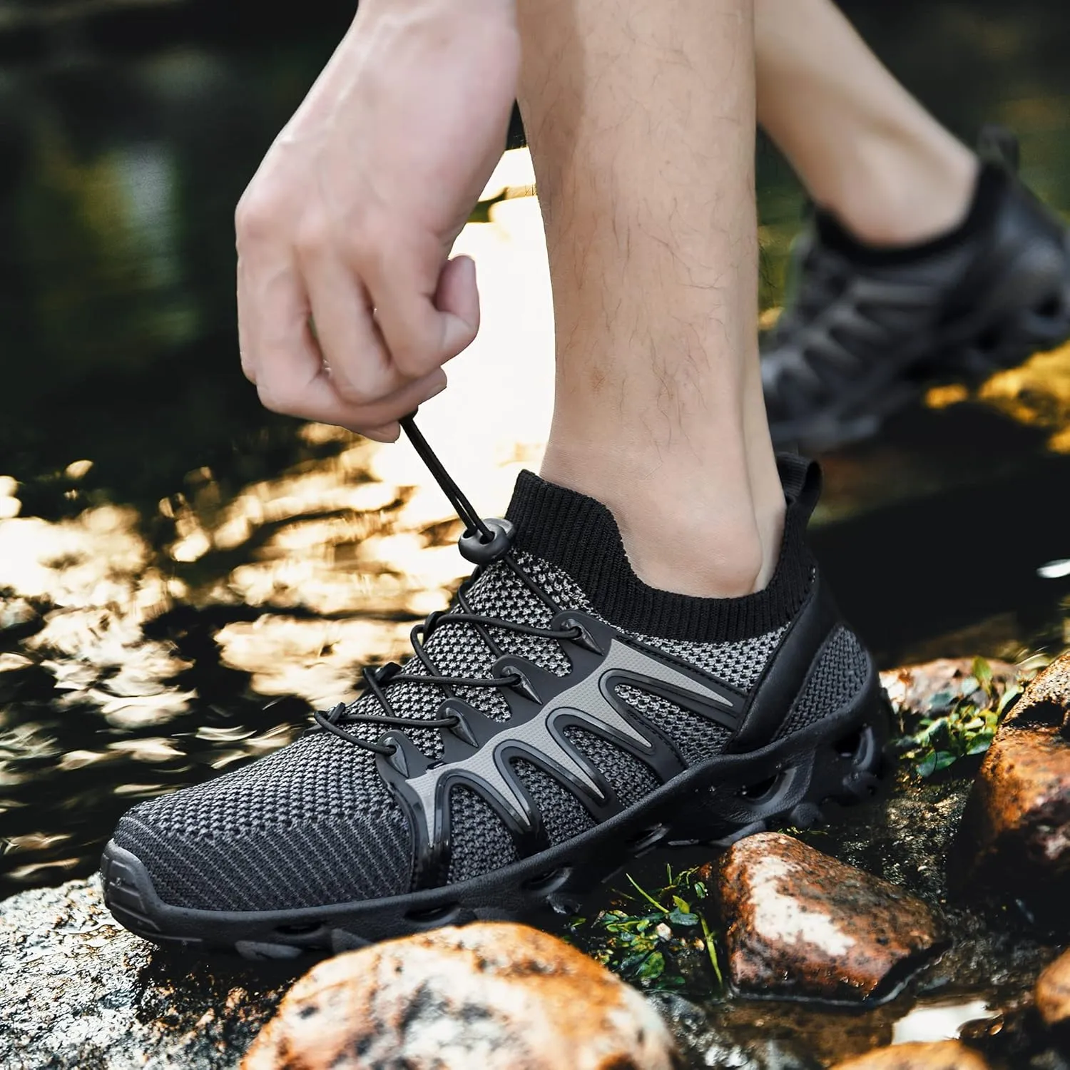 Mens Womens Water Shoes Quick Drying Aqua Beach Shoes Water Hiking Shoes Lightweight Water Sports Shoes for Swimming Fishing Kayaking