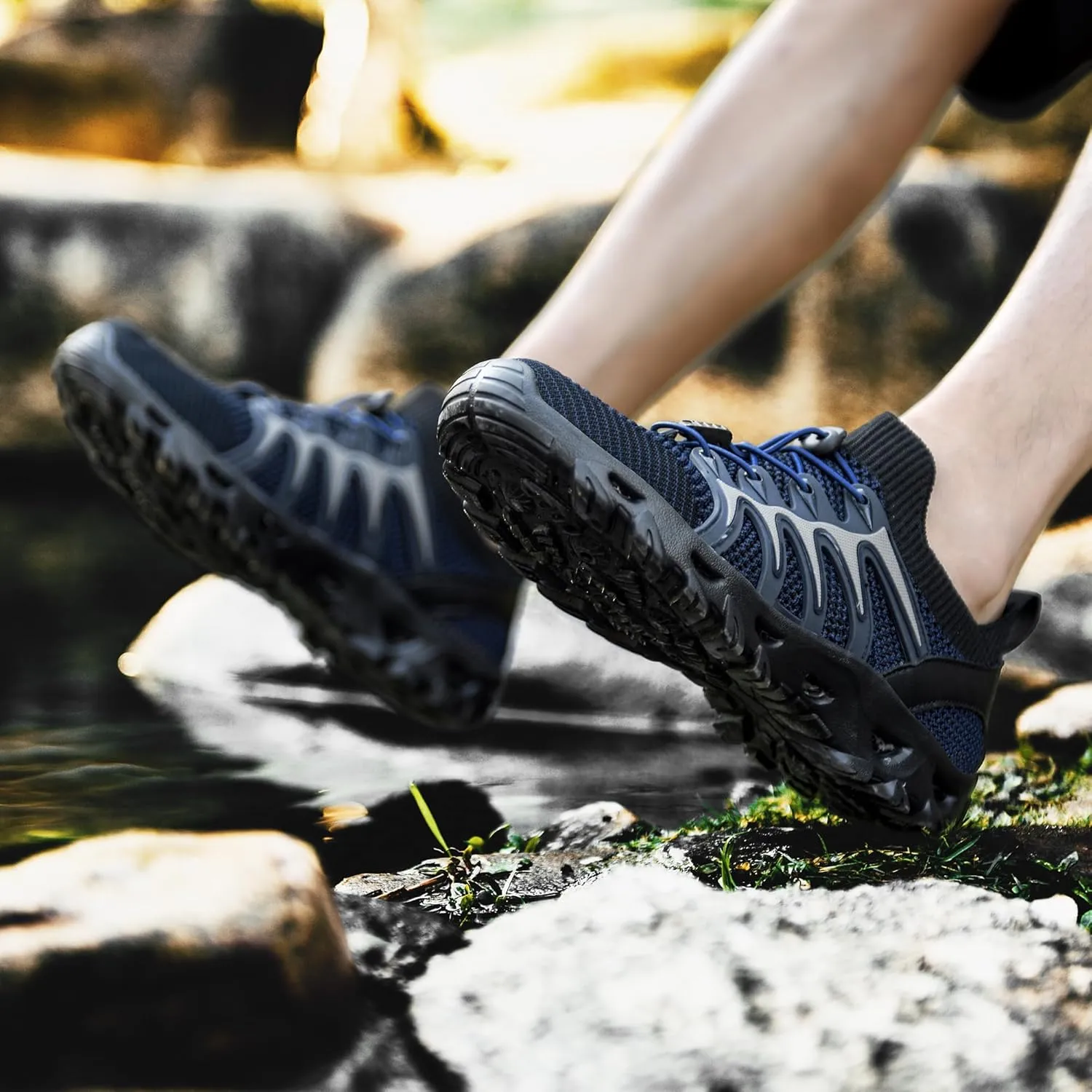 Mens Womens Water Shoes Quick Drying Aqua Beach Shoes Water Hiking Shoes Lightweight Water Sports Shoes for Swimming Fishing Kayaking