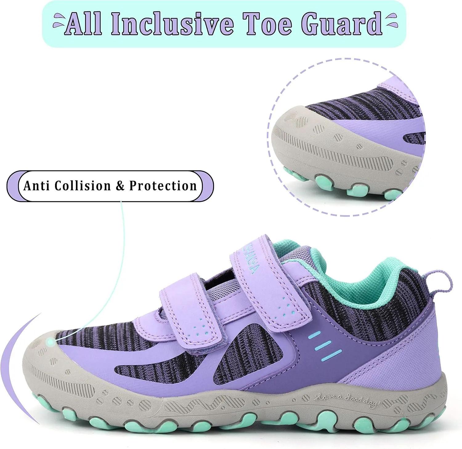 Mishansha Kids Hiking Boots Toddler Girls Boys Hiking Shoes Water-Resistant Anti-Collision Non-Slip Athletic Outdoor Trekking Boots