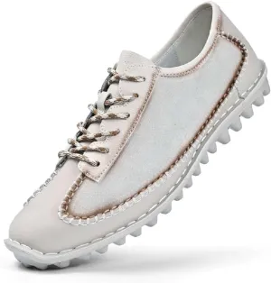 mitvr Men's Fashion Loafers Outdoor Walking Driving Shoes Comfort Casual Lace Up Sneakers
