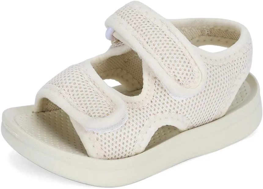 MK MATT KEELY Unisex Kids Summer Slide Sandals Baby Comfort Anti-Slip Open Toe Adjustable Walking Beach Shower Shoes for Boys Girls