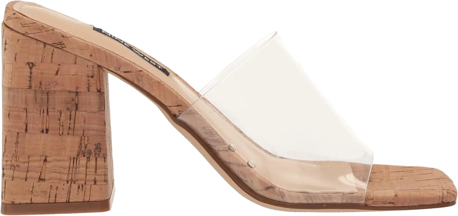 Nine West Women's Teice Heeled Slide Sandal