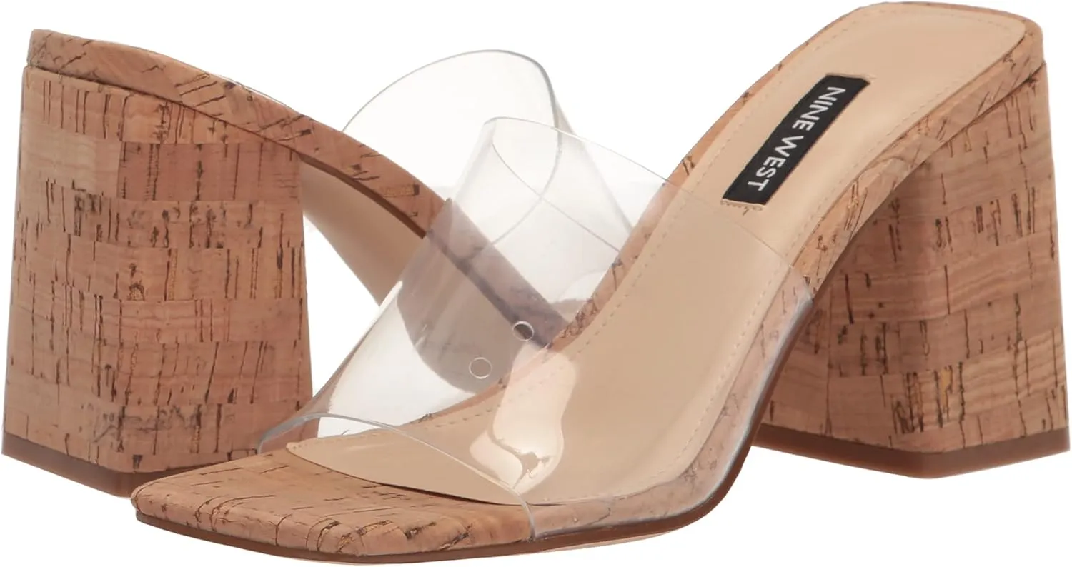 Nine West Women's Teice Heeled Slide Sandal