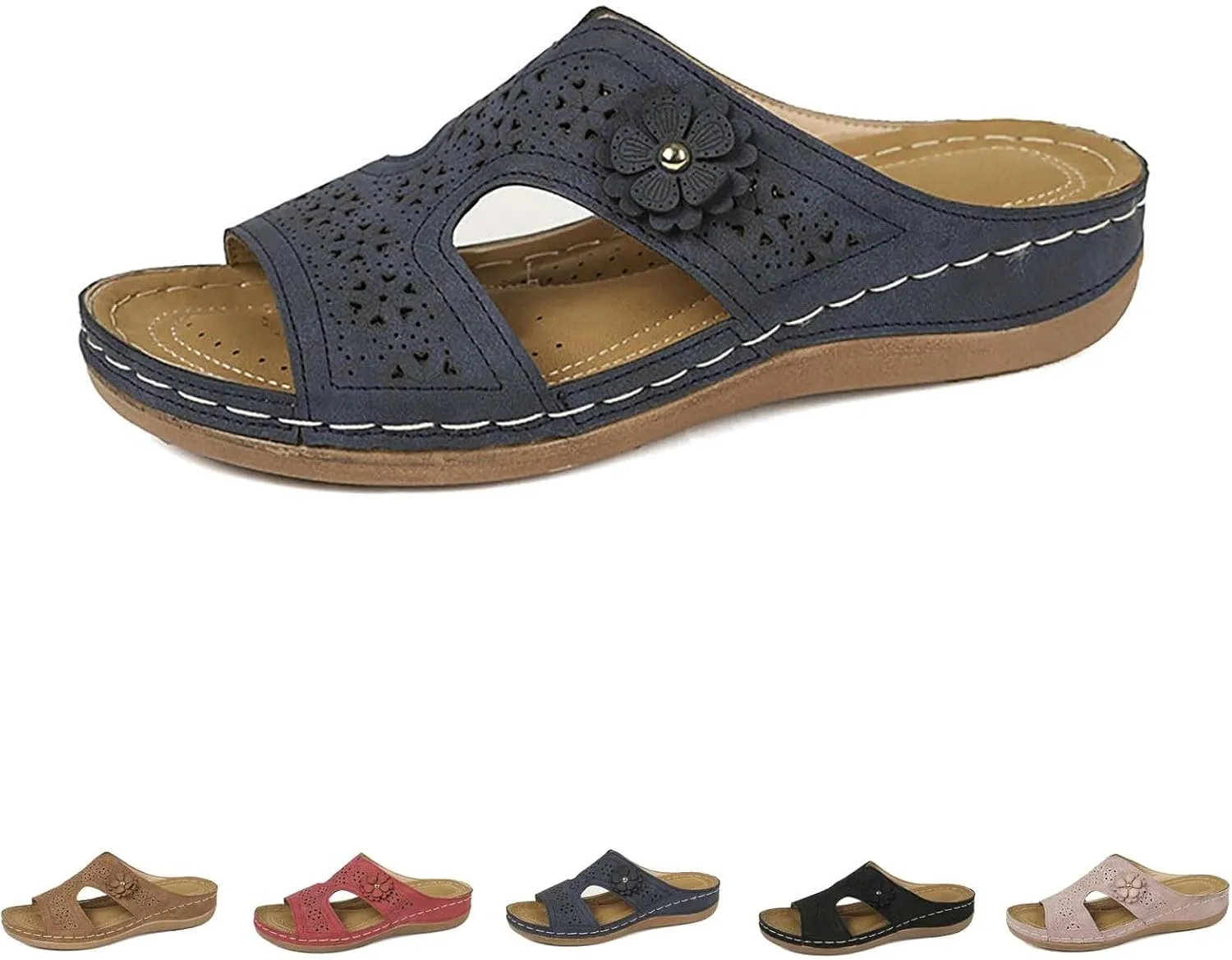 Orthopedic Sandals for Women Comfortable Dressy Wedge Spring Shoes Summer Vacation Arch Support Orthotic Sandals
