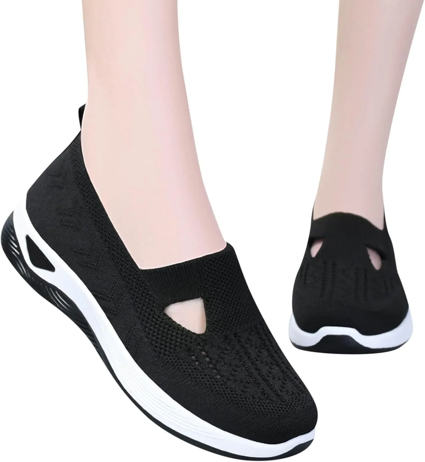 Orthopedic Shoes for Women 2025 New Women's Woven Womens Tennis Shoes Winter Ladies Shoes Casual Women's Fashion Sneakers Slip On Tennis Shoe Trainers Shoe