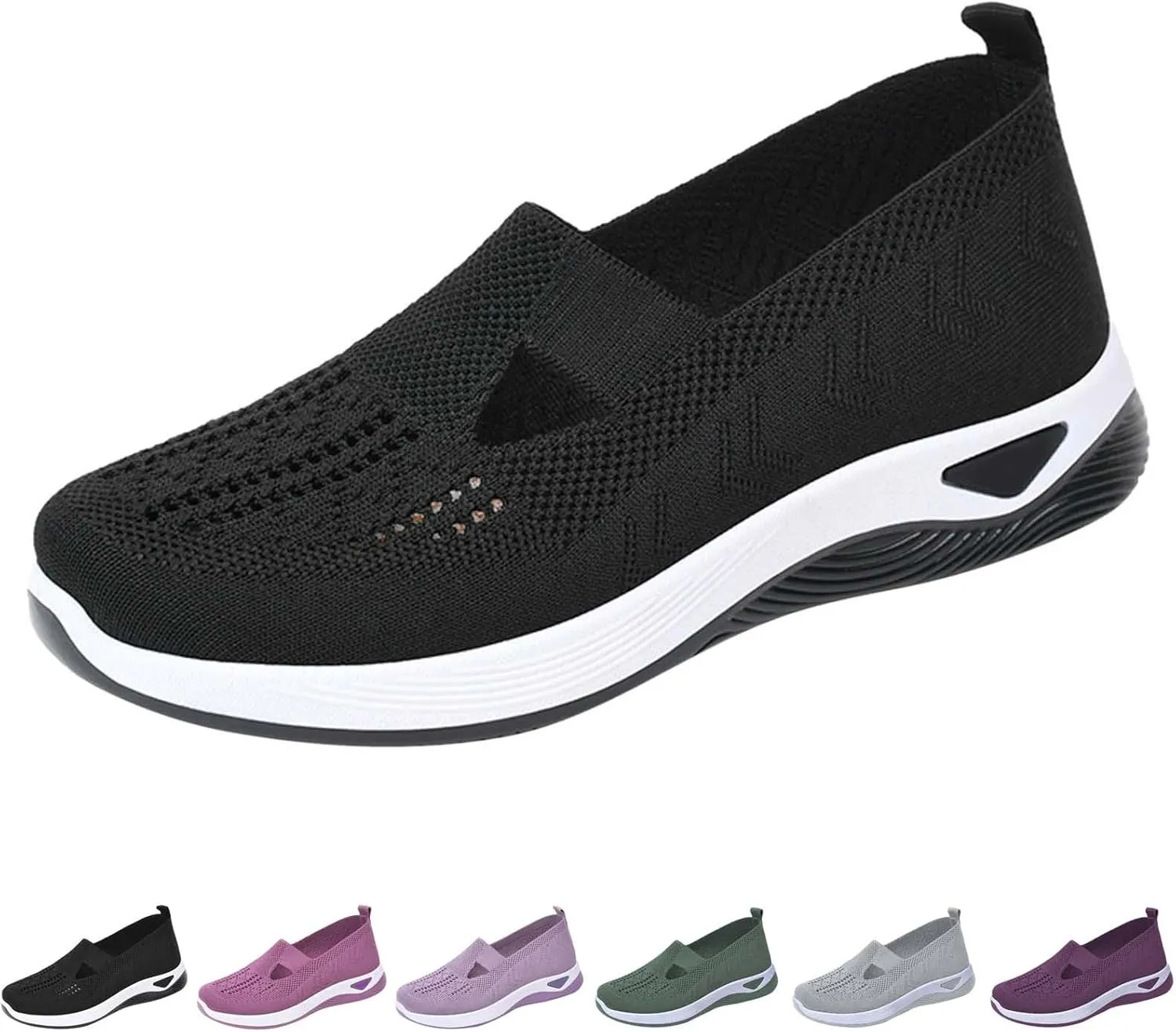 Orthopedic Shoes for Women Breathable Soft Slip On Mens Dress Shoes Lightweight Business Casual Shoes Wedge Sneakers Slip On Tennis Shoe Loafers Dress Shoe