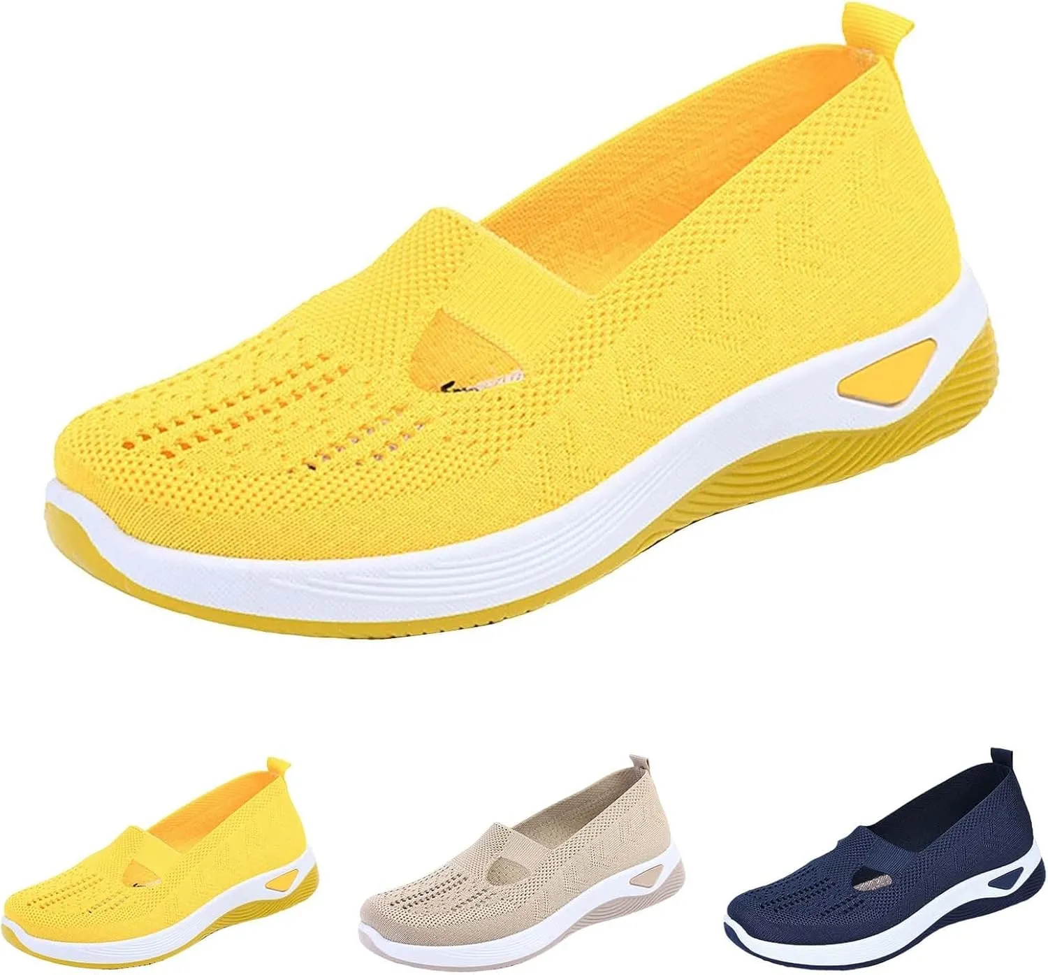 Orthopedic Shoes for Women Breathable Soft Slip On Running Shoes for Women Lether Shoes Dressy Casual Dress Sneakers Waterproof Tennis Shoe Trainers Shoe