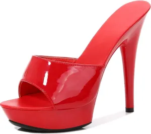 Platform Stilettos Sandals Sexy High Heels for Women Open Toe Shoes Heels