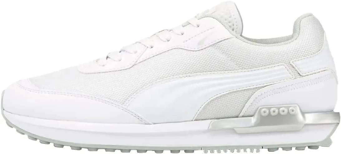 PUMA City Rider Men's Molded Athletic Sneakers White 12 M