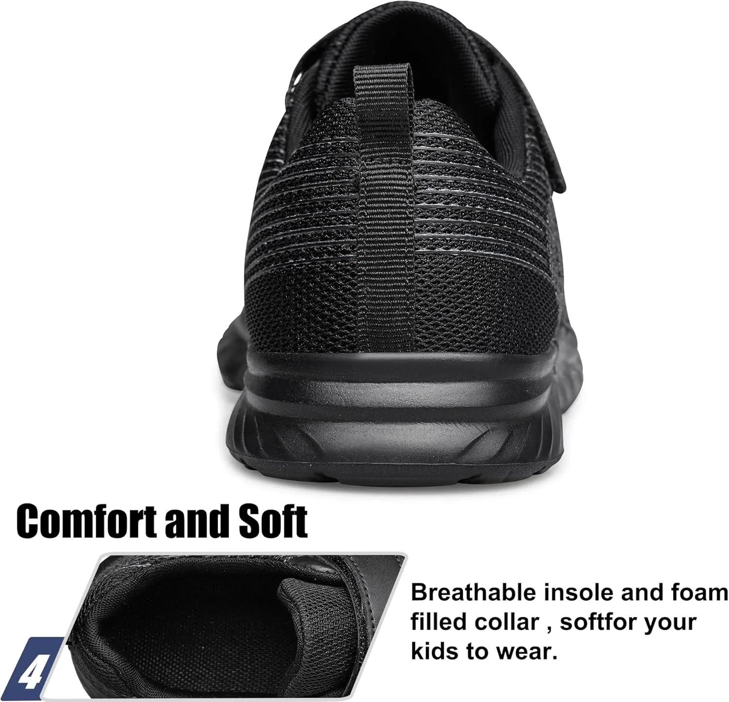 Raoendis Boys Girls Sneakers Kids Shoes Lightweight Breathable Athletic Running Tennis Fitness Shoes for Unisex Toddler/Little Kid/Big Kid