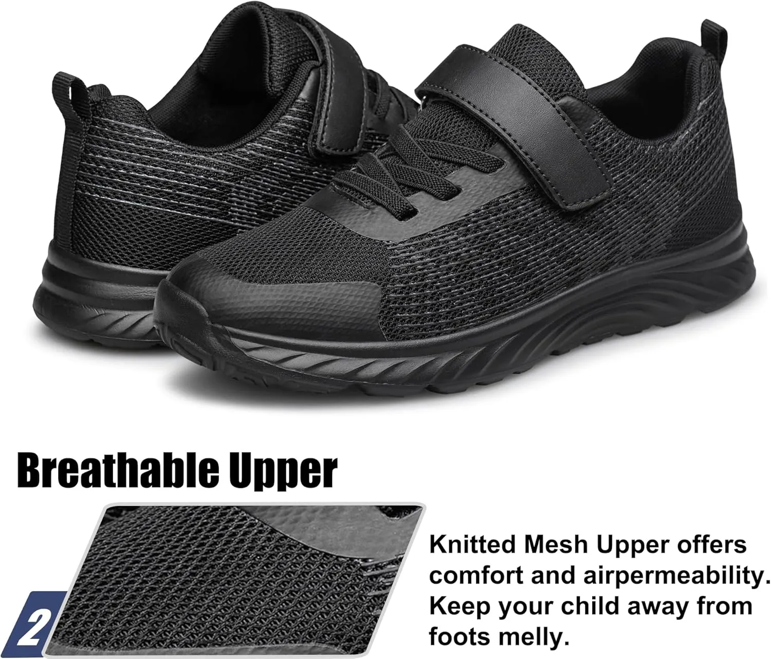 Raoendis Boys Girls Sneakers Kids Shoes Lightweight Breathable Athletic Running Tennis Fitness Shoes for Unisex Toddler/Little Kid/Big Kid