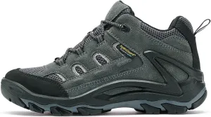 ROCKROOSTER Newland Waterproof Hiking Boots for Men, 4" & 6" Suede Leather Trekking Boots, Anti-Fatigue Outdoor Shoes, Ankle Support, Non-Slip, Comfortable, Shock Absorption KS55