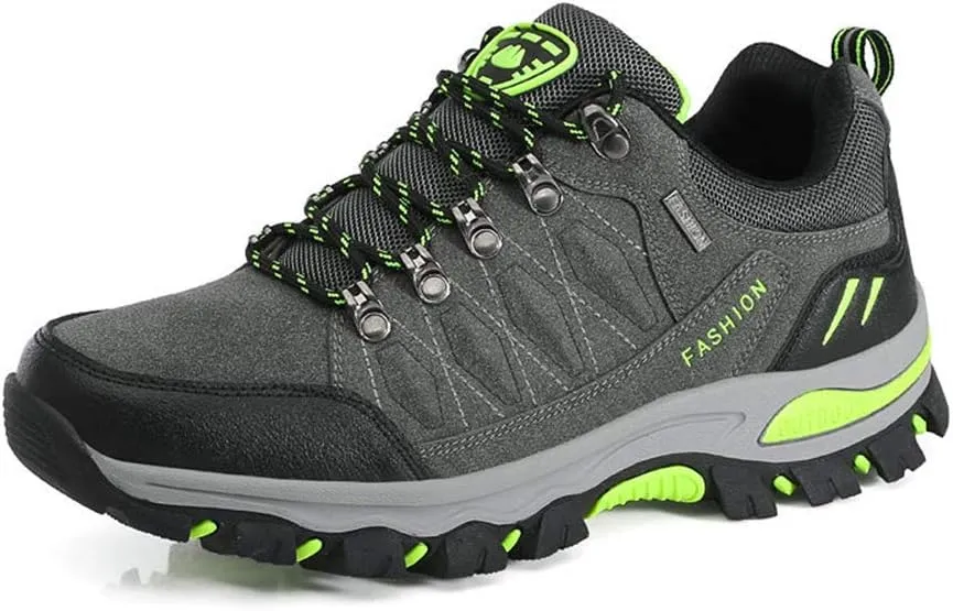 Rojeam Women Men Mountain Trekking Boots Lace-up Hiking Boots Walking Trainers Shoes for Outdoor Sports